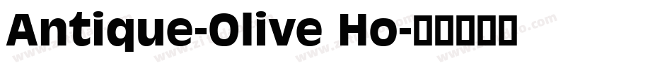 Antique-Olive Ho字体转换